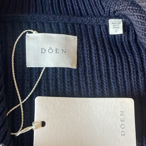 Doen Voyage Sweater Deep Navy Small - Picture 4 of 5